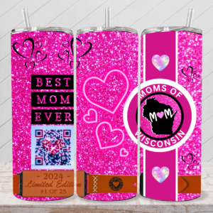Limited Edition 'Moms Of Wisconsin' 2024 20oz Skinny Tumbler